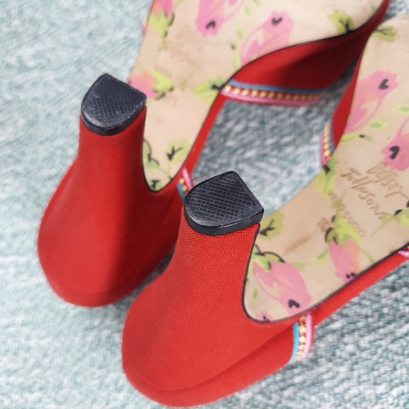 Betsey Johnson Open Toe Heels with Bow, Womens 10M - Picture 10 of 11